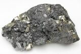 Cubic Pyrite, Sphalerite and Quartz Crystal Association - Peru #213642-1